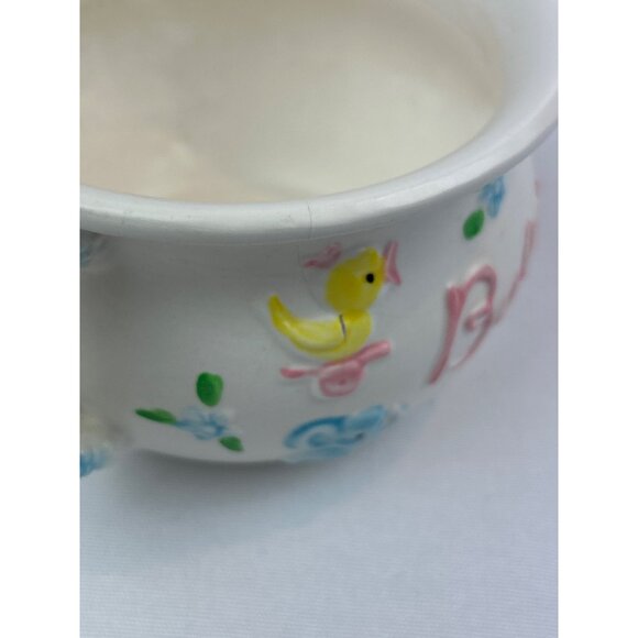 Vintage Napco Ceramic Baby Mug Giraffe Duck Elephant Nursery - Picture 9 of 12